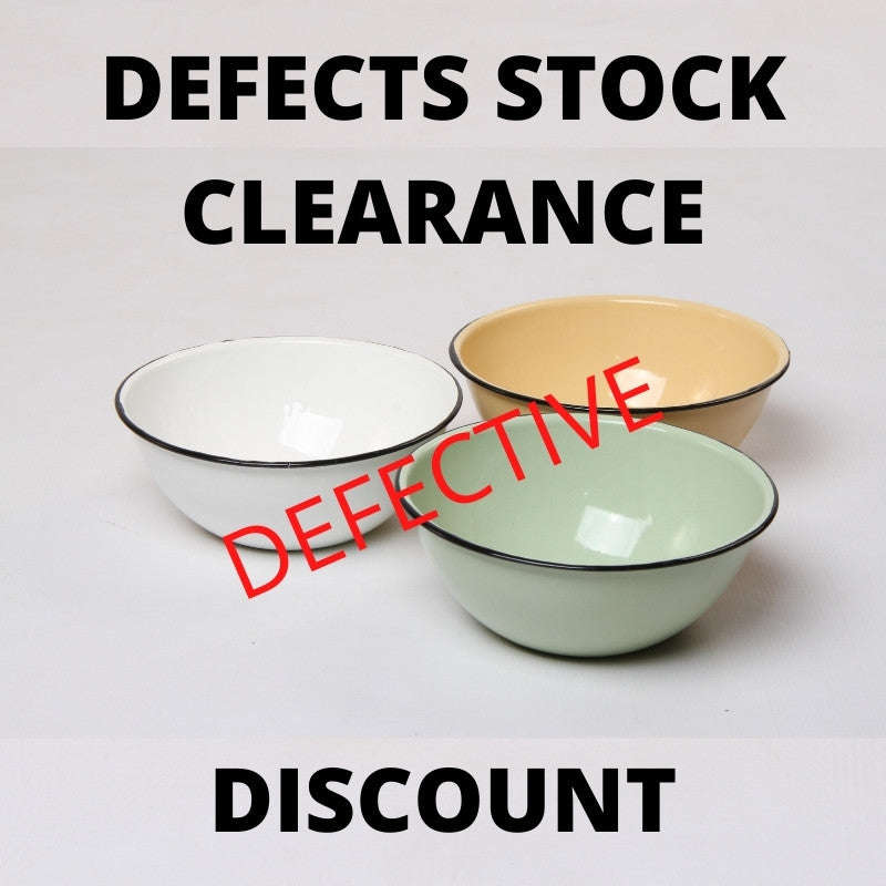 Non Returnable & Non Refundable Defects Stock Clearance! Enamel Cash Bowl