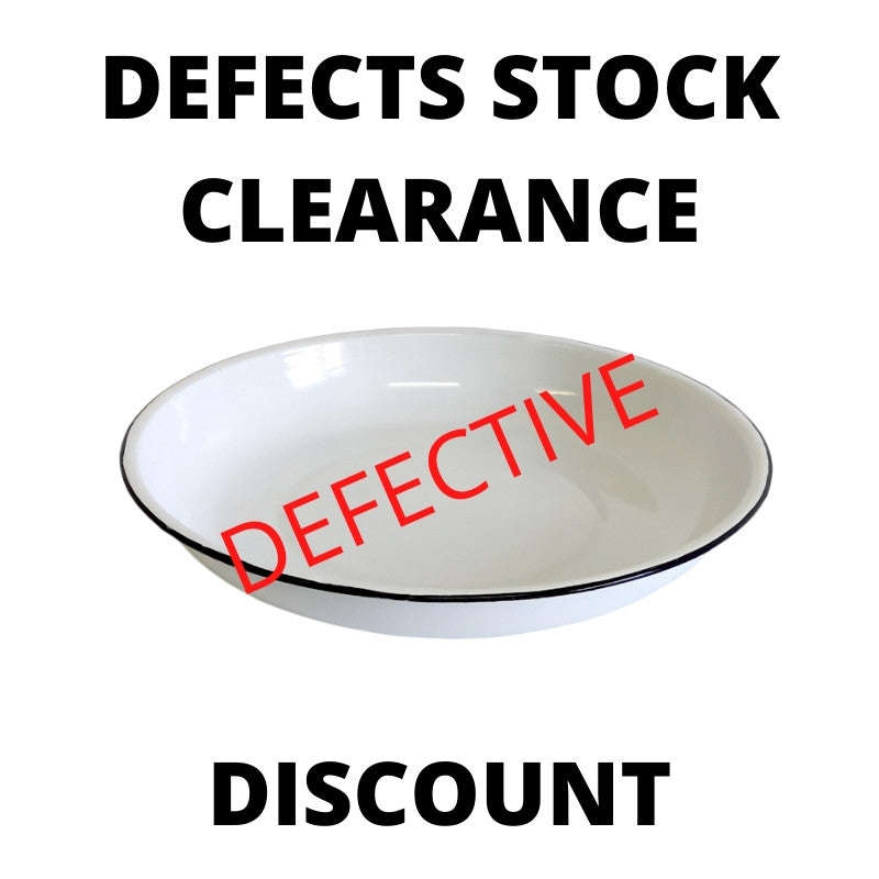 Non Returnable & Non Refundable Defects Stock Clearance! Enamel Rice Plate