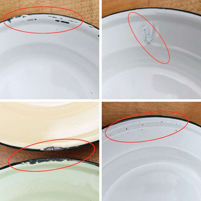 Defects Stock Clearance! Enamel Wash Basin