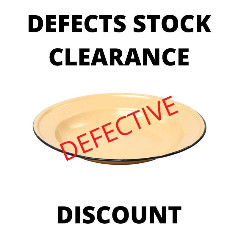 Non Returnable & Non Refundable Defects Stock Clearance! Enamel Soup Plate