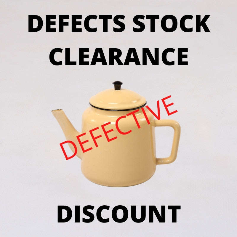 Non Returnable & Non Refundable Defects Stock Clearance! Enamel Tea Pot With/Without Lid