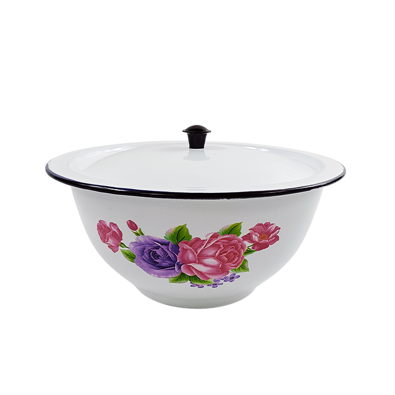 New World Enamel Footed Bowl Plain/Decorated