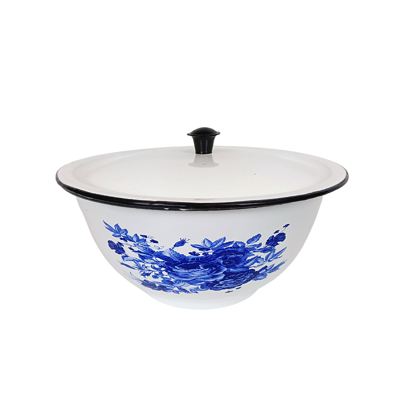 New World Enamel Footed Bowl Plain/Decorated