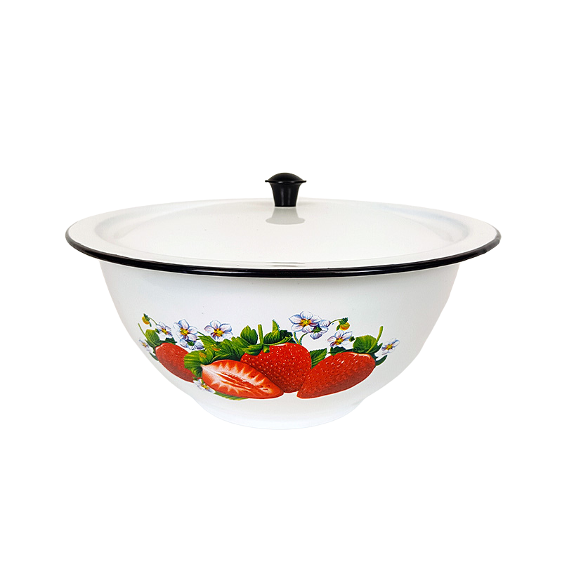 New World Enamel Footed Bowl Plain/Decorated