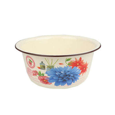 Agate Enamel Multi-Purpose Deep Mixing Bowl - 24cm / Dahlia