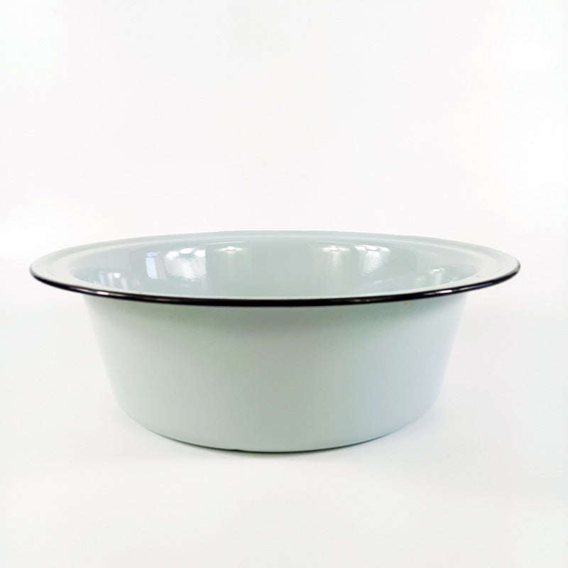 Stock Clearance! New World Enamel Basin 40cm Diameter (Deep Version) - 40cm Deep / Duck Egg Blue