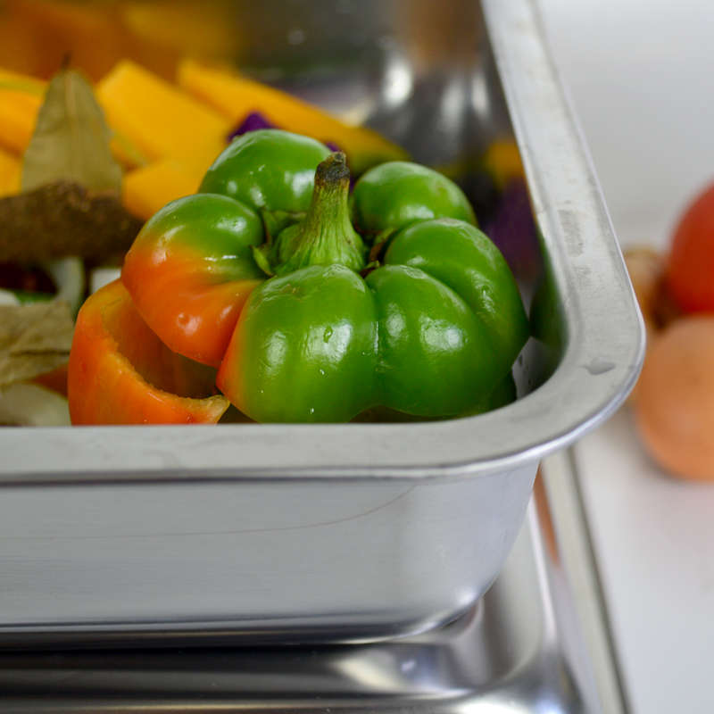 2PC Stainless Steel Roaster Tray