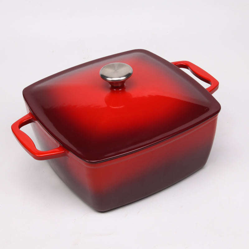 BV Cast Iron Rectangular Casserole Pot 24cm