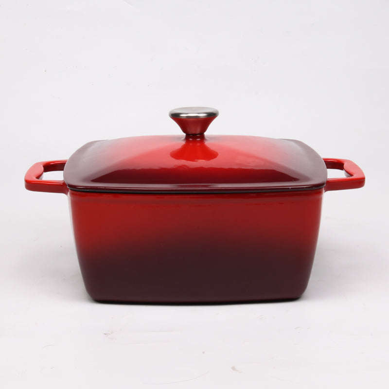 BV Cast Iron Rectangular Casserole Pot 24cm