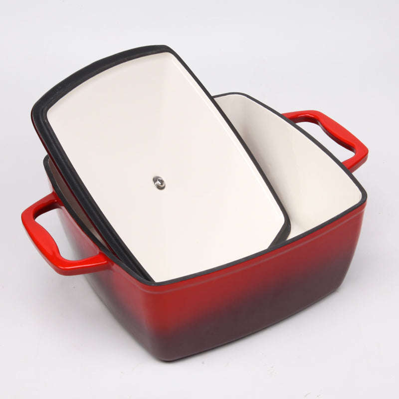 BV Cast Iron Rectangular Casserole Pot 24cm