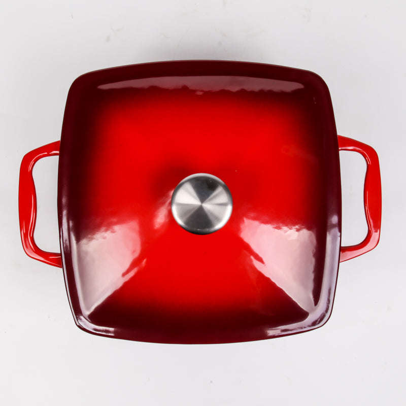 BV Cast Iron Rectangular Casserole Pot 24cm