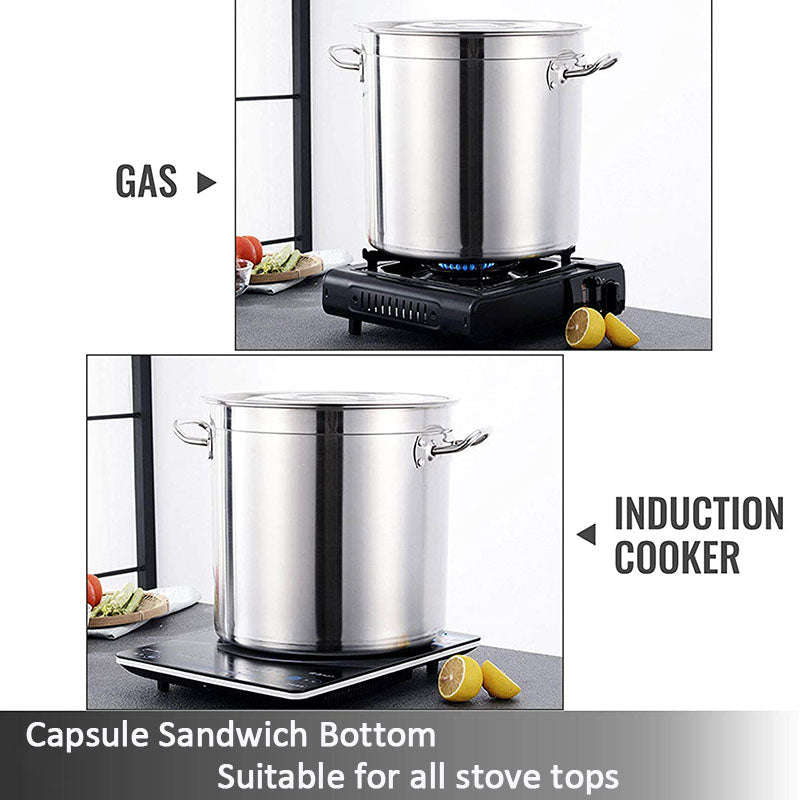 Capsule Sandwich Bottom Stainless Steel Stockpot (ST25) Stock Pot
