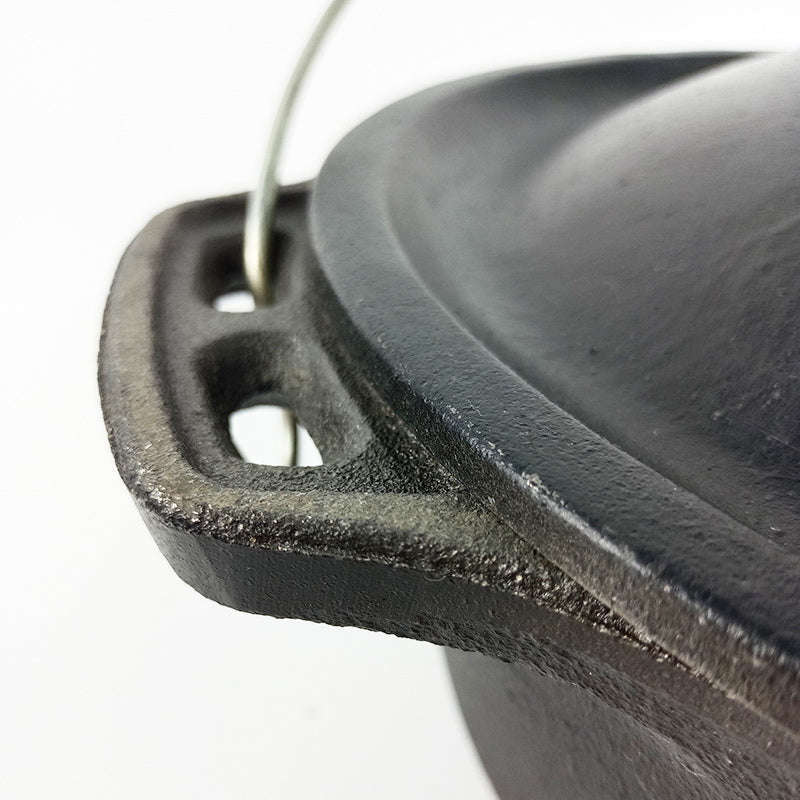 Bon Voyage Cast Iron Flat Bottom Potjie Dutch Oven Pot