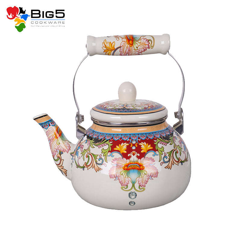 Agate Royal Enamel Tea Pot Classic Flower 1.5LT/2.0LT/2.5LT/4.0LT (no strainer)