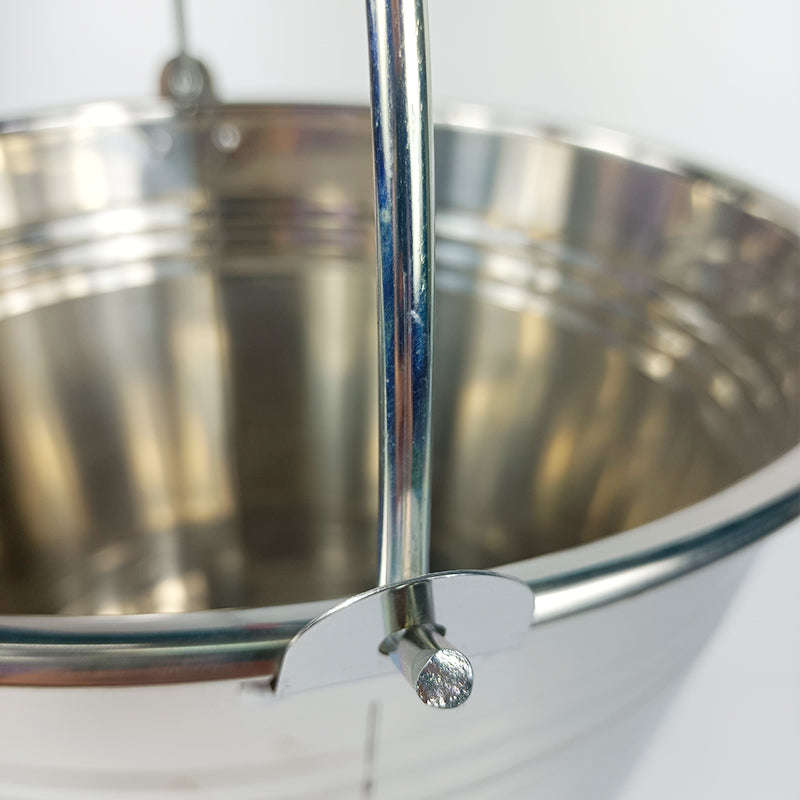 Stainless Steel Utility Bucket, Pail, 20L with Carry Handle