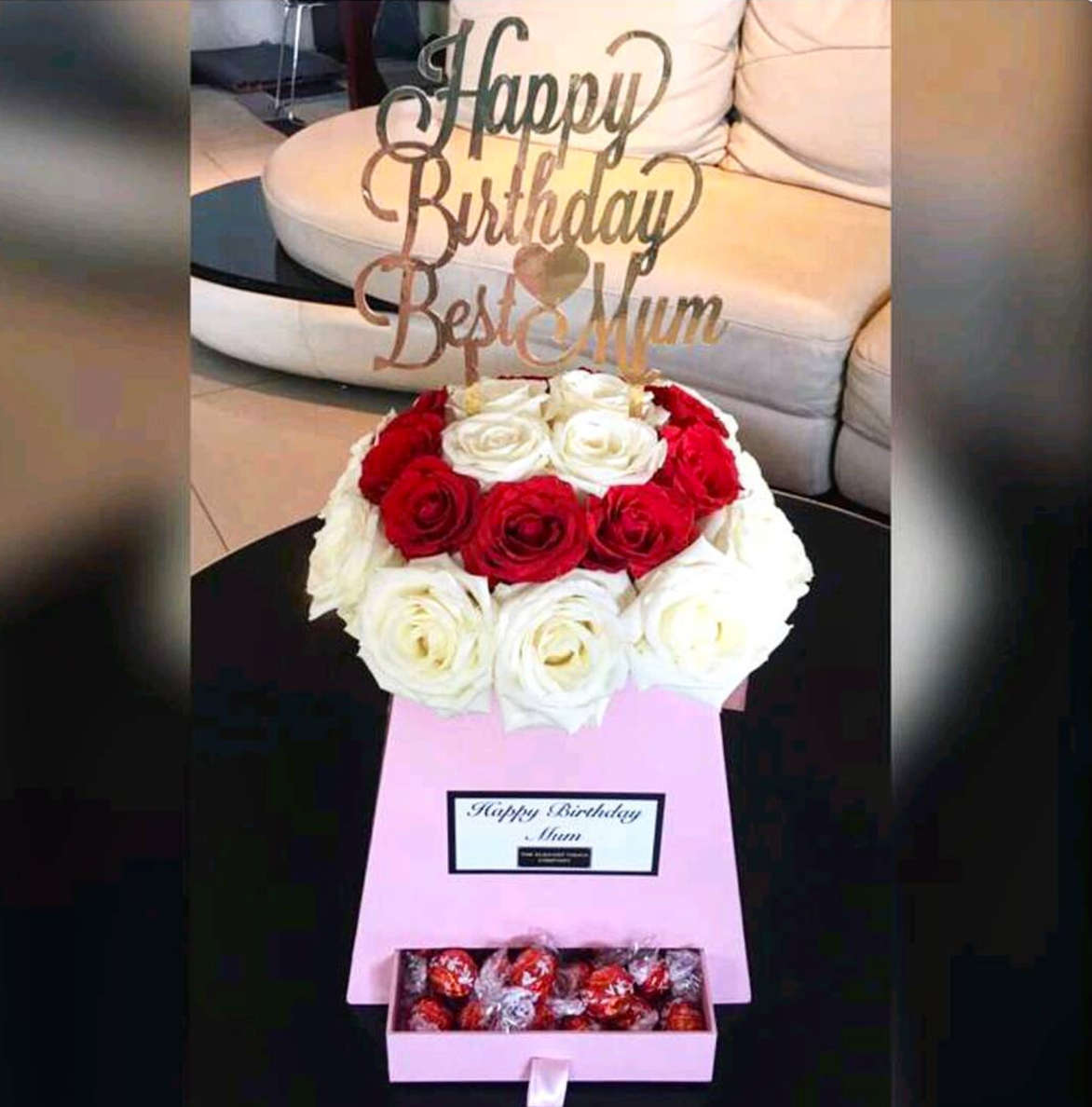 Custom Cake Topper (Acrylic) - Mirror Gold