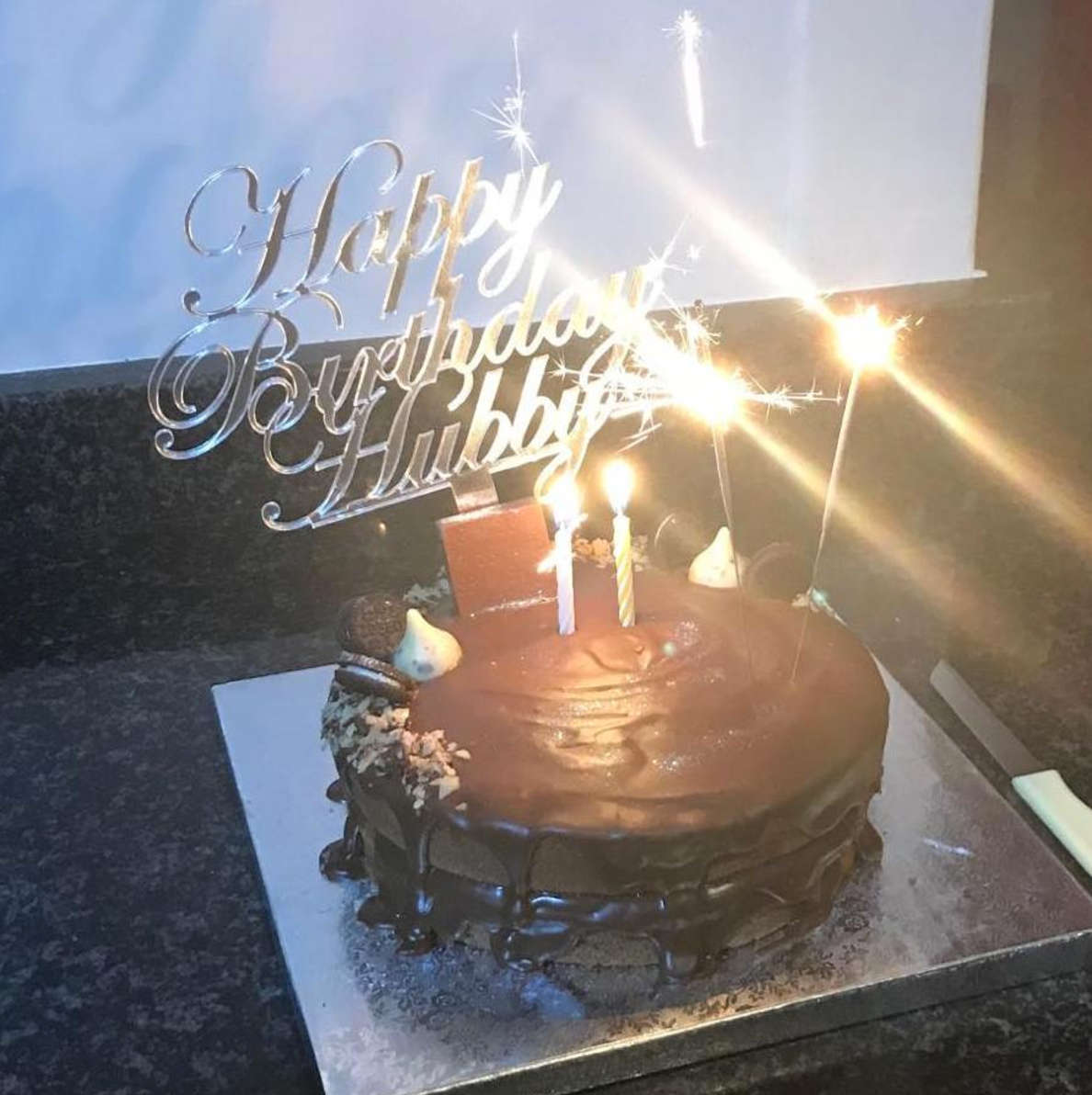 Custom Cake Topper (Acrylic) - Mirror Gold