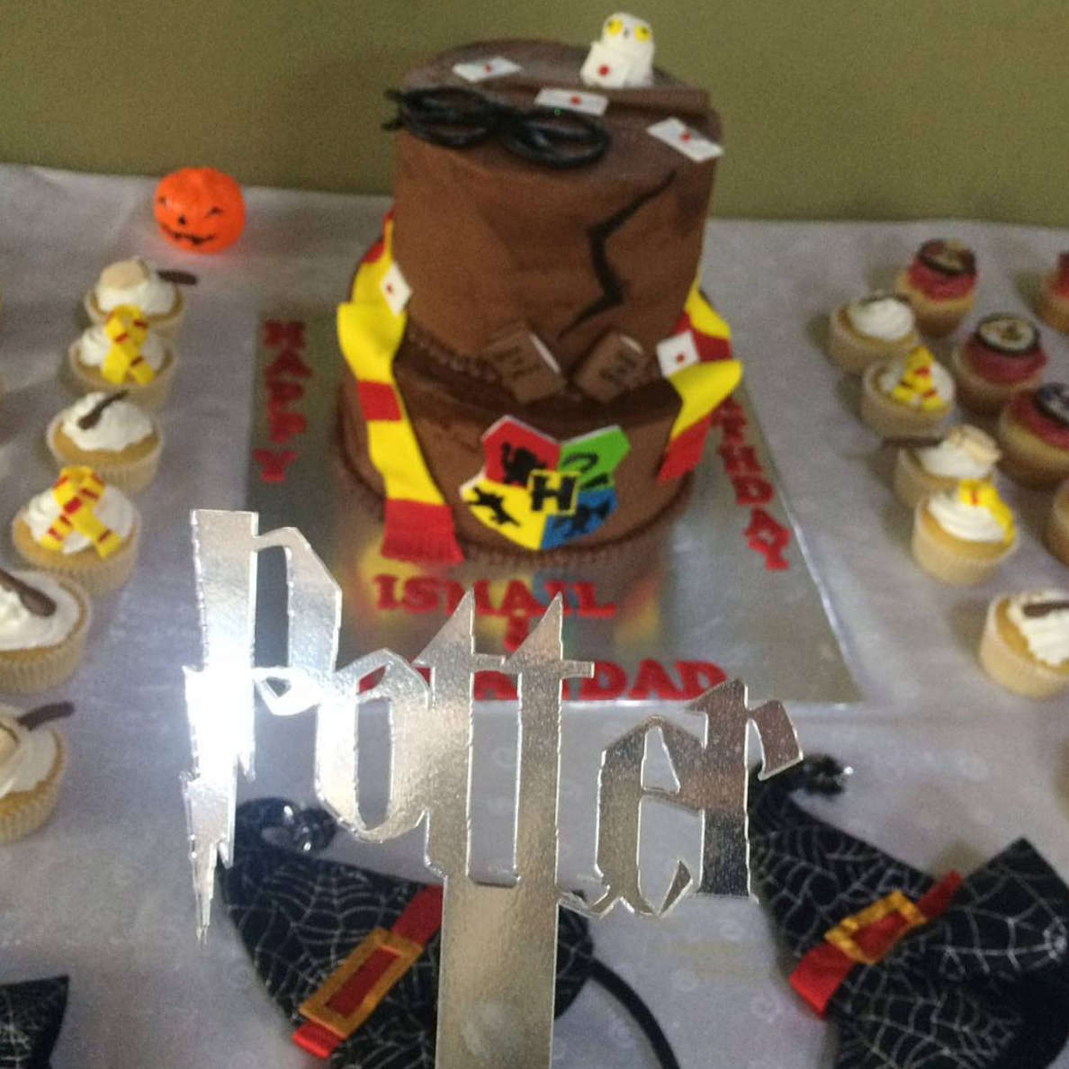 Custom Cake Topper (Acrylic) - Mirror Gold