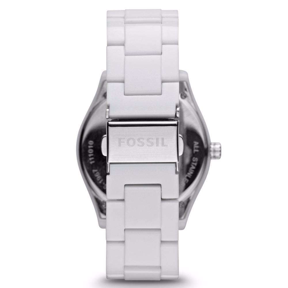 FOSSIL Stella Day Date Display Quartz White Dial Ladies Watch