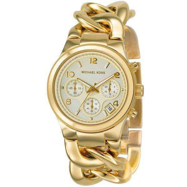 Michael Kors Runway Twist Chronograph Gold-tone Ladies Watch