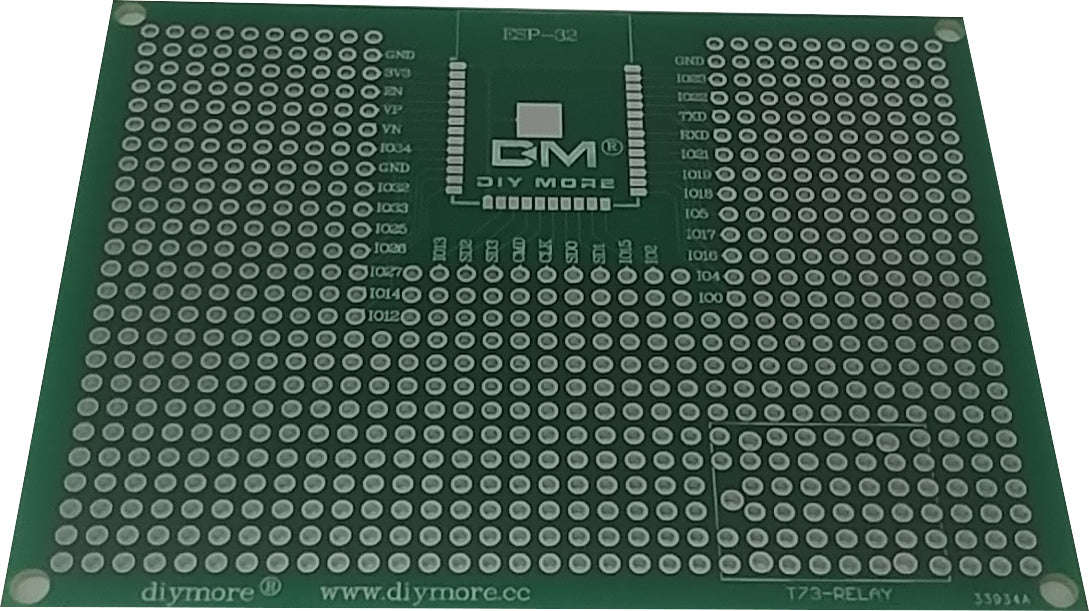 Prototype PCB Breadboard Board For ESP8266 ESP-12E ESP-12F ESP32 ESP-32S 7x9cm