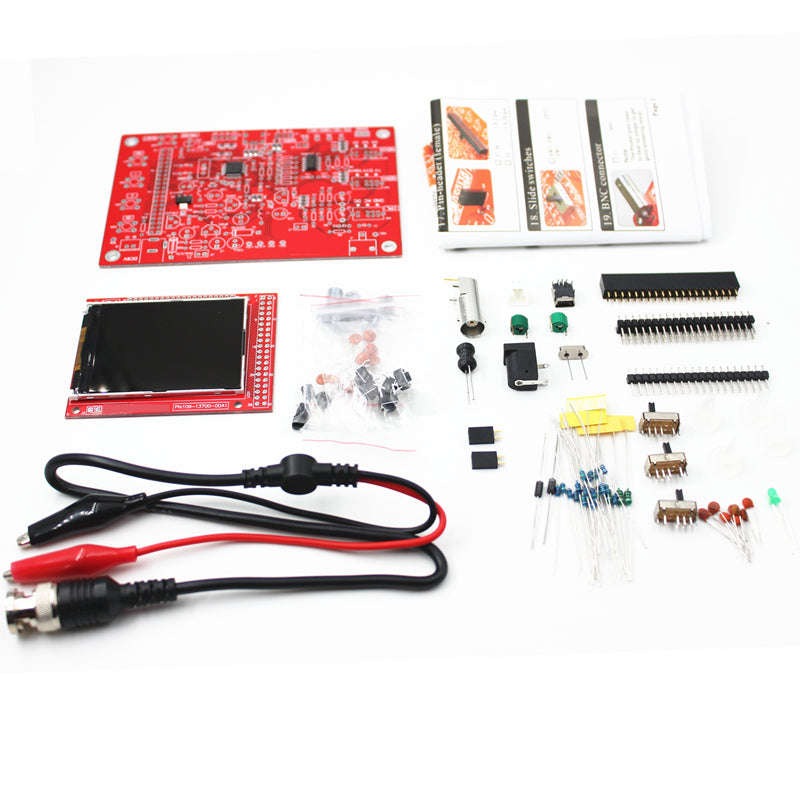 DSO 138 Open Source 2.4" TFT 1Msps Digital Oscilloscope Kit with DIY parts + Probe + Acrylic Case...