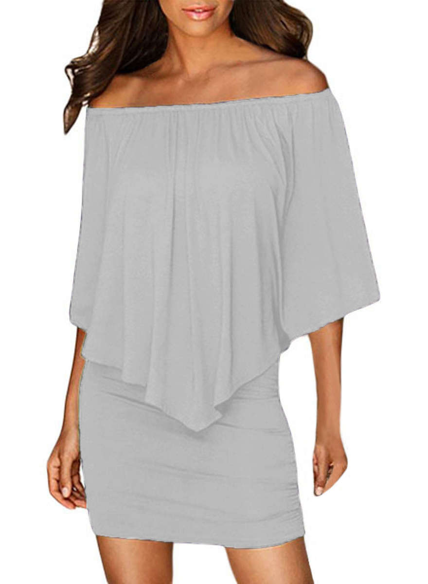 Multiple Dressing Layered  Mini Dress - S/M/L