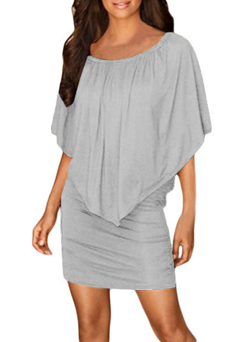Multiple Dressing Layered  Mini Dress - S/M/L