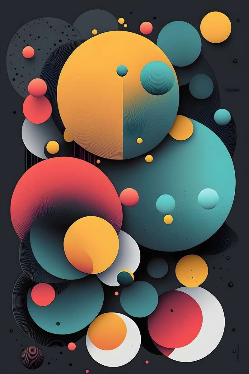Abstract Circles - Abstract Art Poster