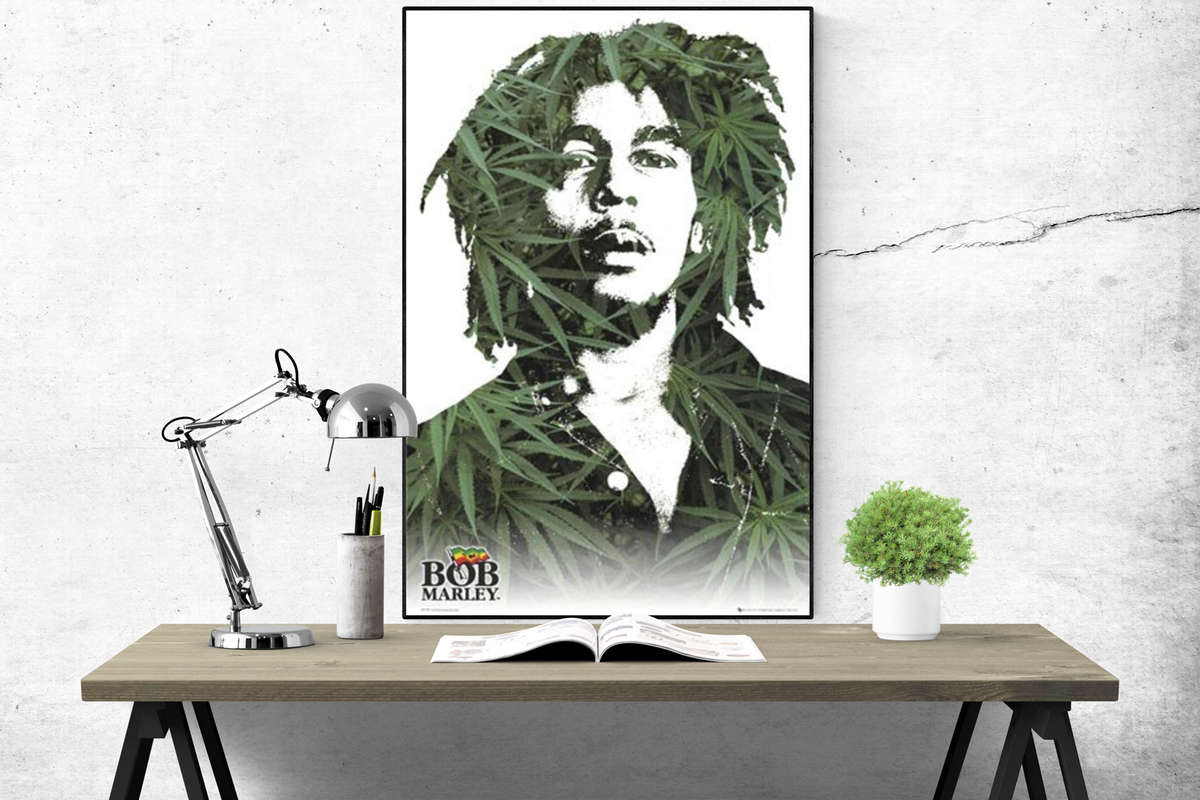 Bob Marley Canabis Pop Art Poster - Poster only