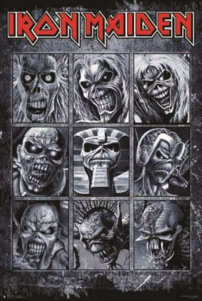 Iron Maiden - Many Faces of Eddie - Poster