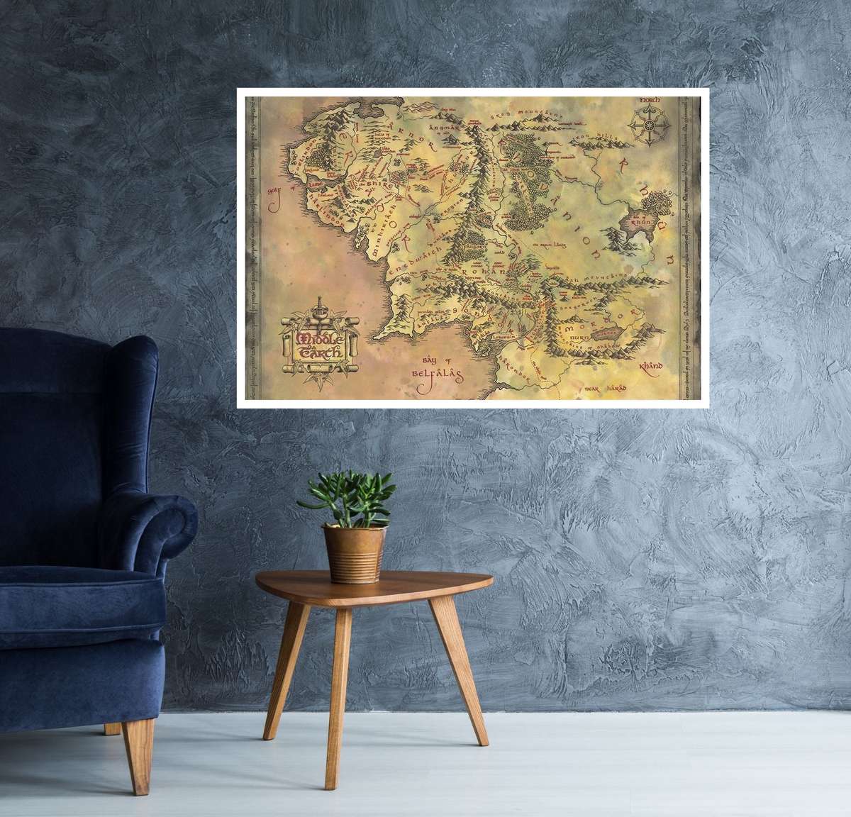 Lord of the Rings - Map of Middle Earth Poster
