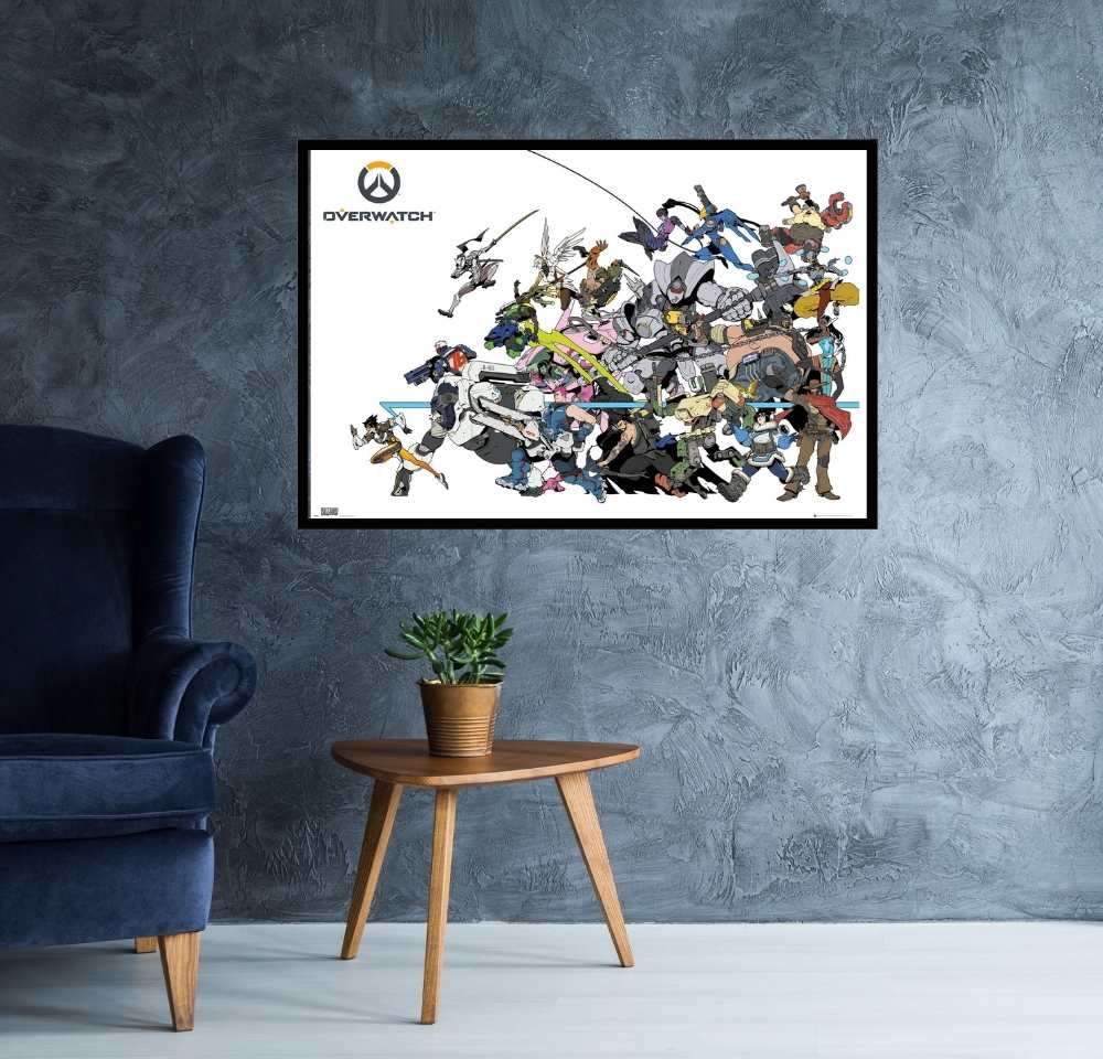 Overwatch Battle Gaming Poster.