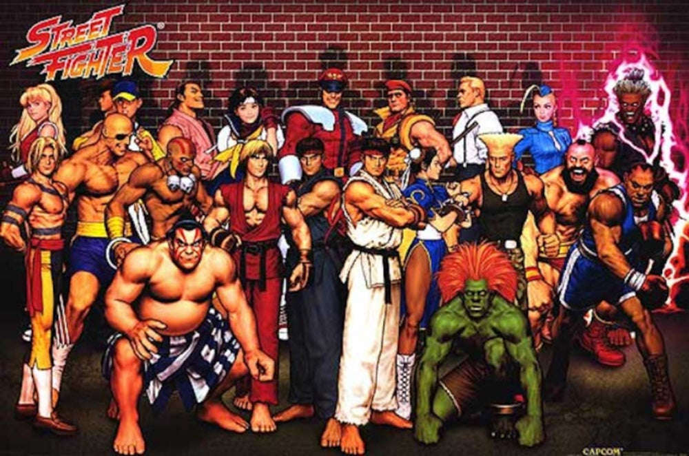 Retro Street Fighter Poster - Poster only