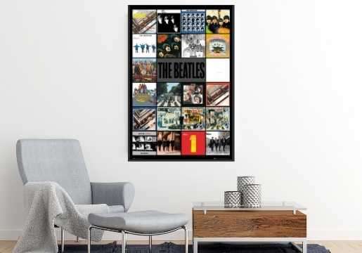 The Beatles Album Collage Poster