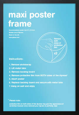 Black Poster Frame (Maxi Size only)