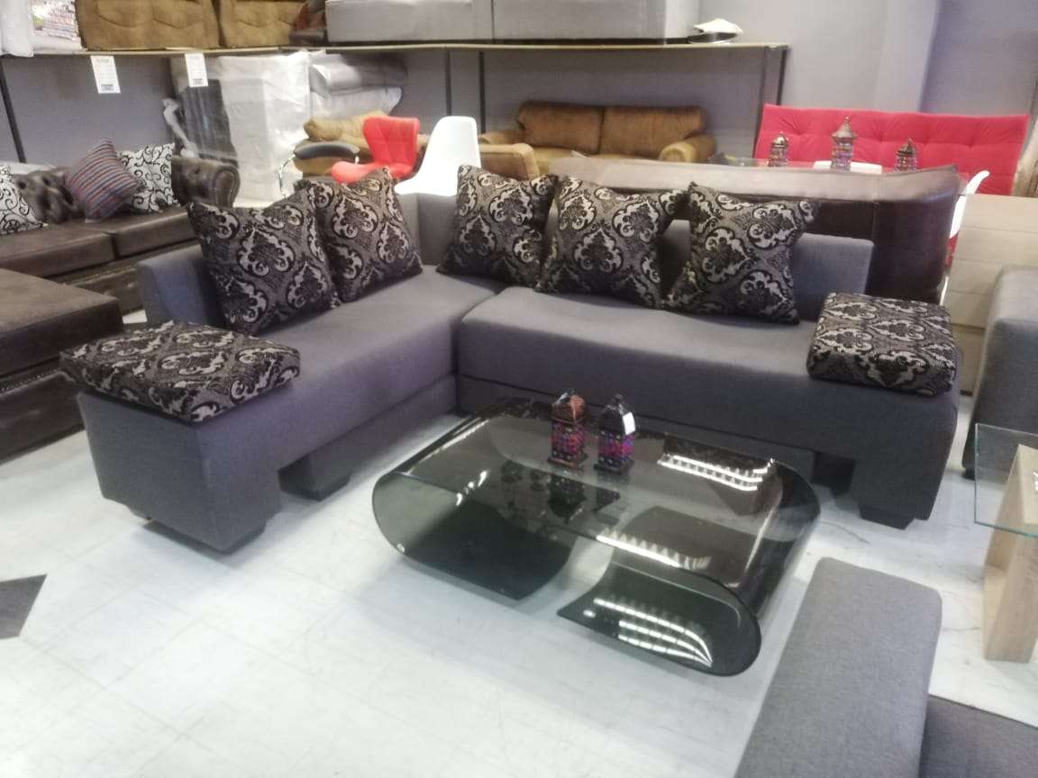 Corner Sleeper Couch - Grey Poly Linen