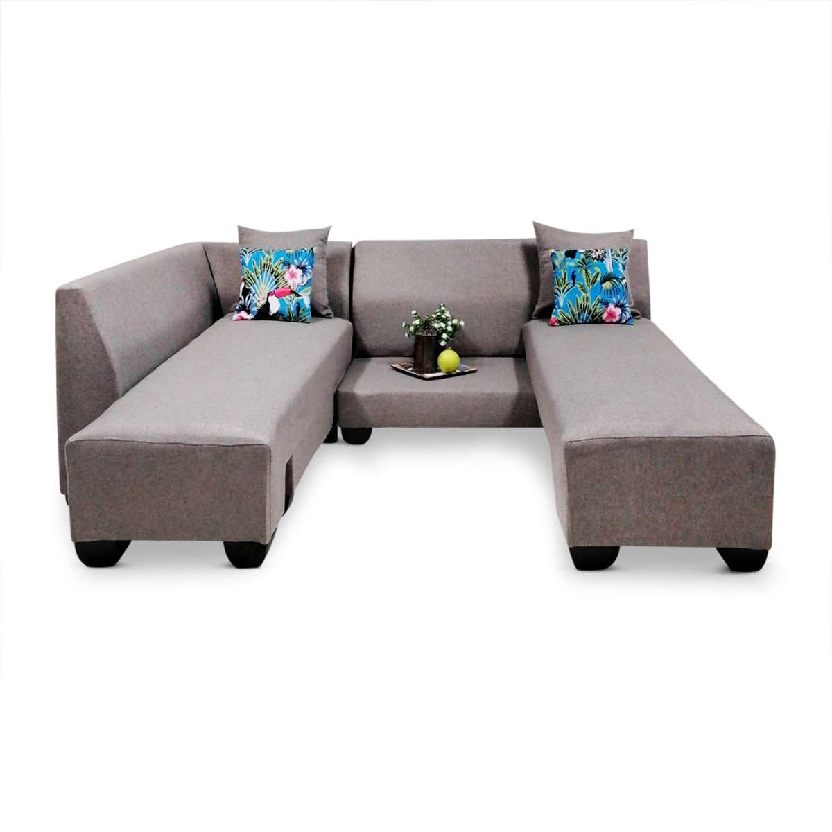 Corner Sleeper Couch - Grey Poly Linen