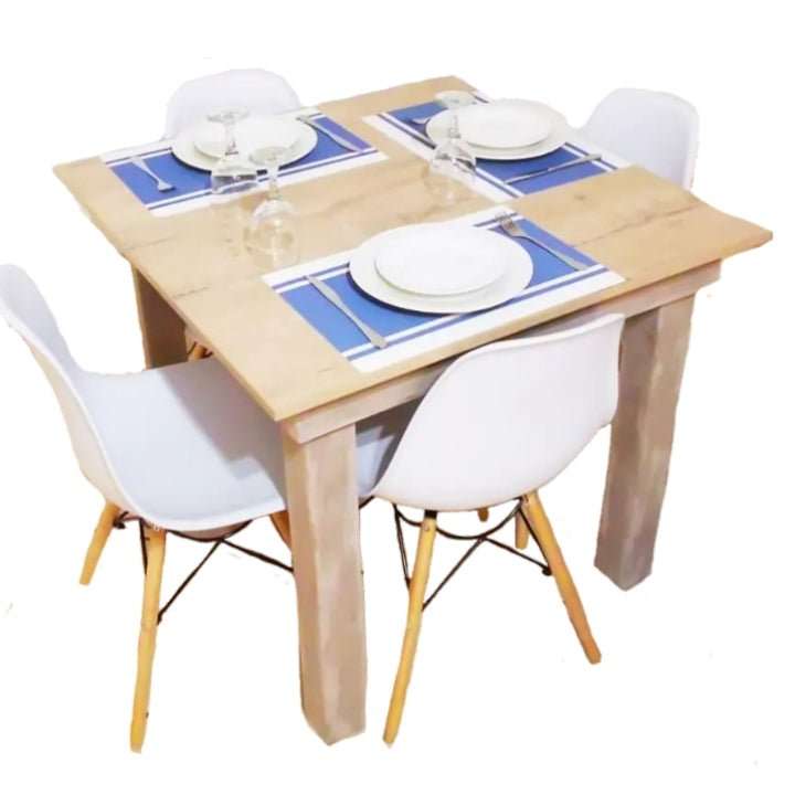 Melamine Dining Sets - 6 Seater Dining Set - L135cm x W90cm x H78cm
