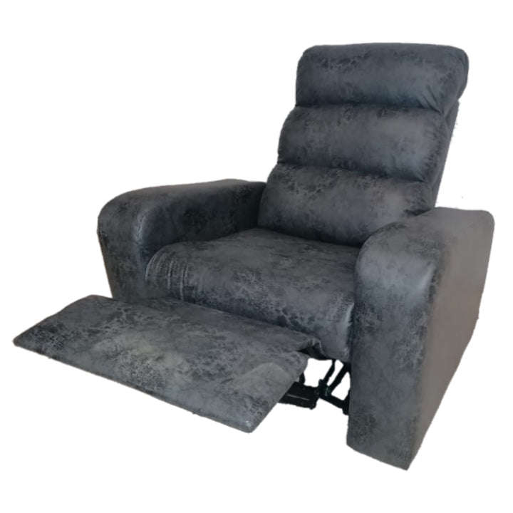 Recliner Single Seat - Light Buffalo Suede