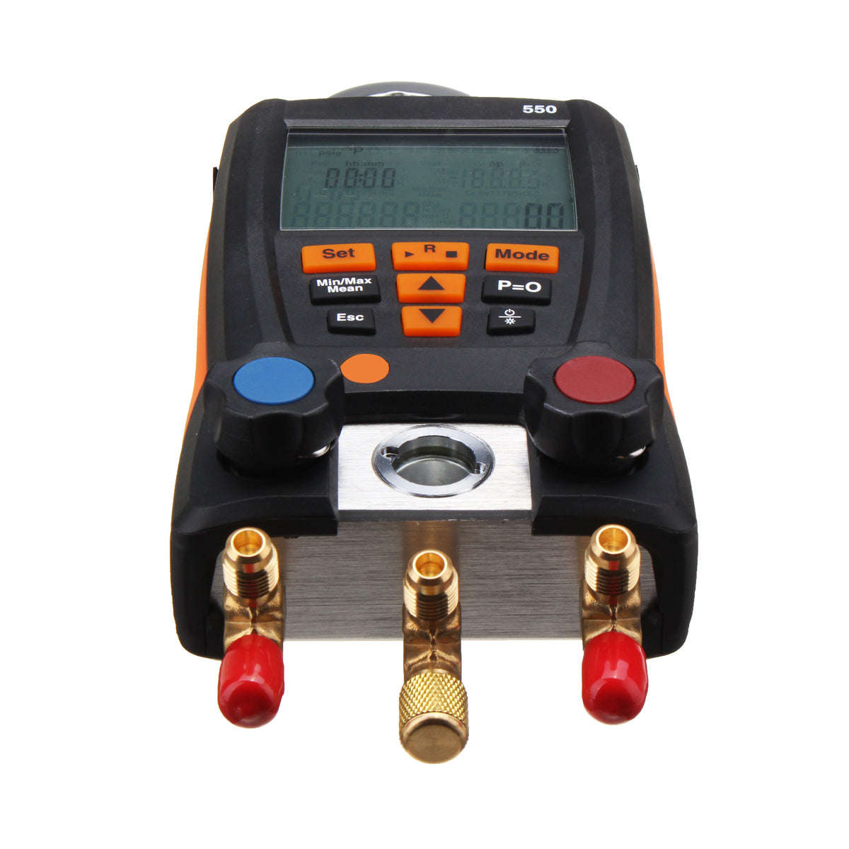 Testo 550 Electronic Refrigerant Meter Temperature Tester Digital Manifold Kit Tester for 0563 1550