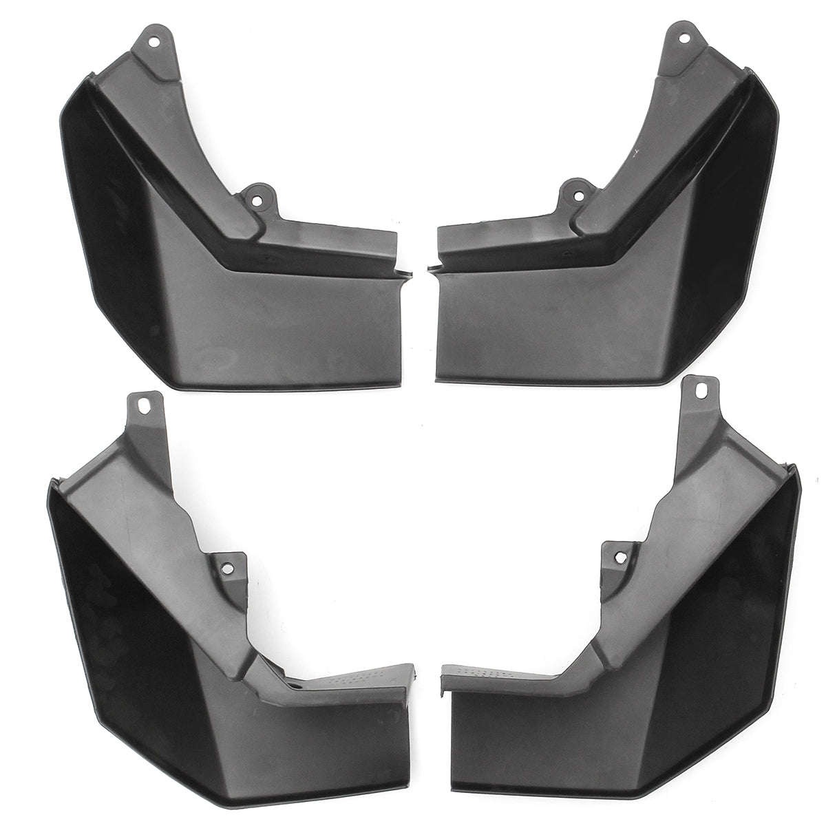 4pcs Black Plastic Front Rear Mud Guards For Land Rover Discovery 3 2004-2008