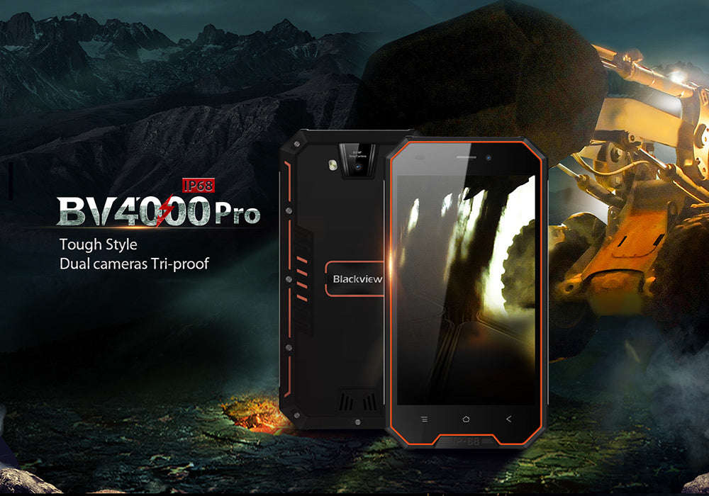 Blackview BV4000 Pro Rugged Phone (Orange)