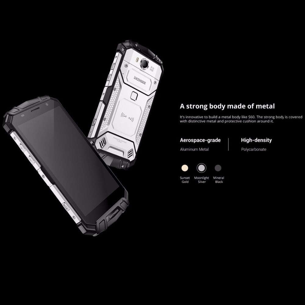 Doogee S60 Rugged Android Phone (Black)