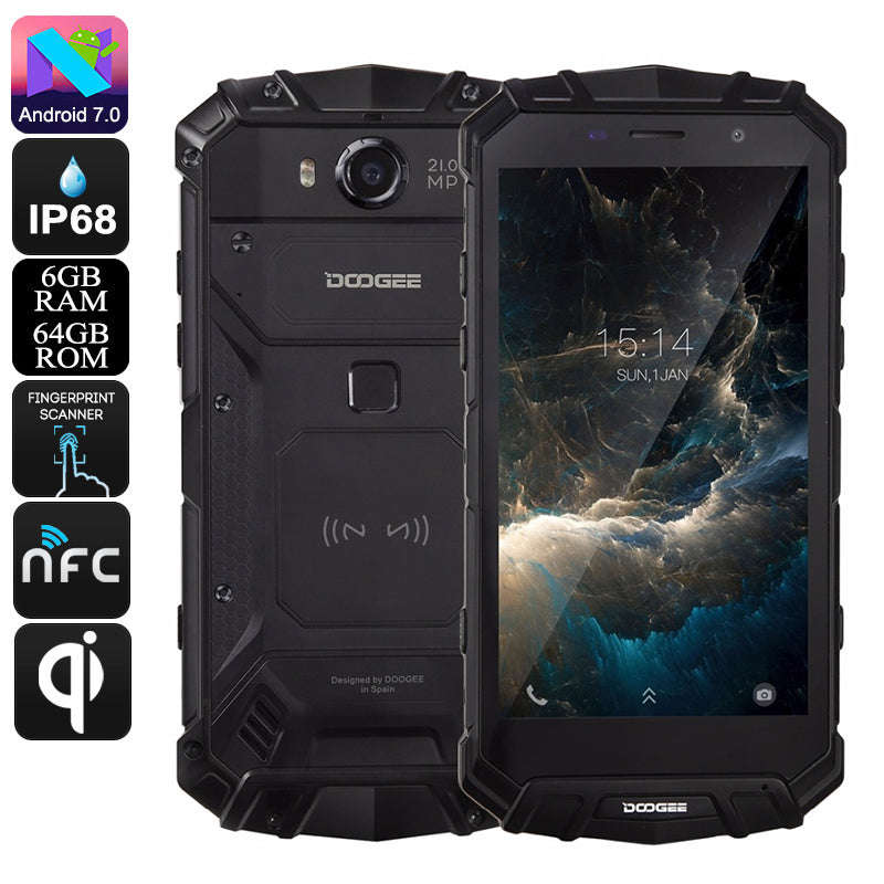 Doogee S60 Rugged Android Phone (Black)