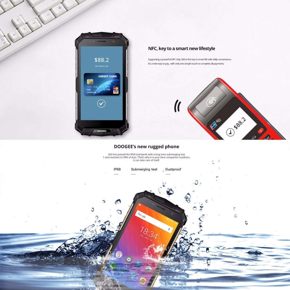 Doogee S60 Rugged Android Phone (Black)