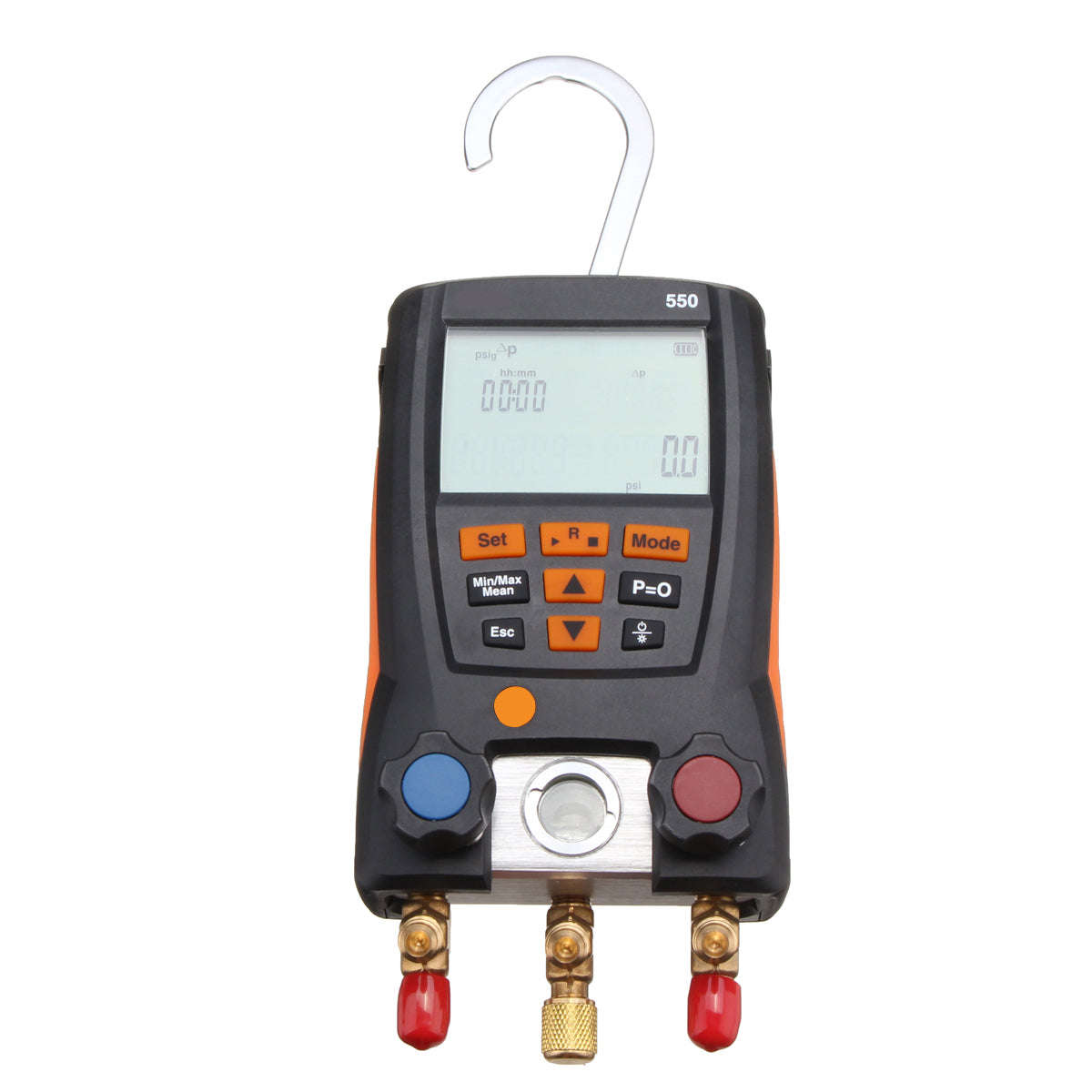 Testo 550 Electronic Refrigerant Meter Temperature Tester Digital Manifold Kit Tester for 0563 1550
