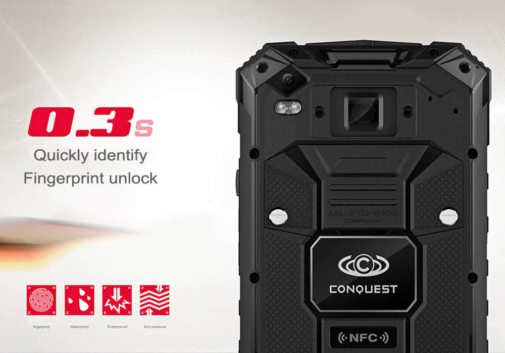 Brand New Conquest S6 Rugged Phone (Yellow)