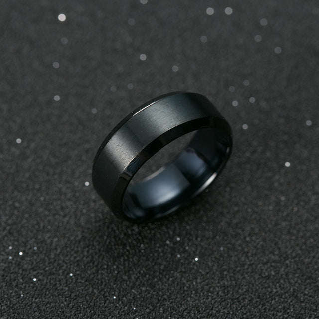 Ring Men Titanium Black - 10 / Black