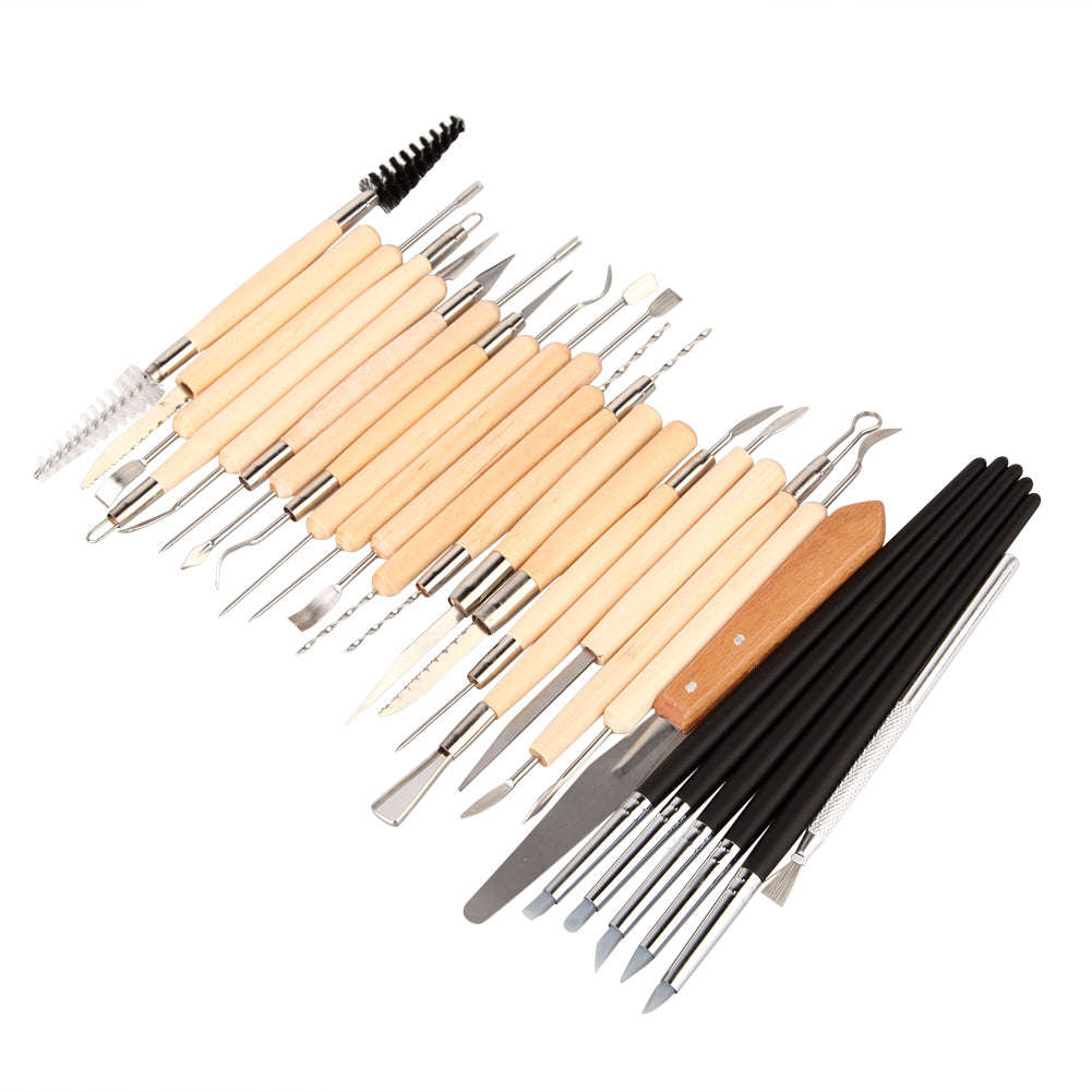 27pcs Professional Clay and Pottery Sculpture Tool Set